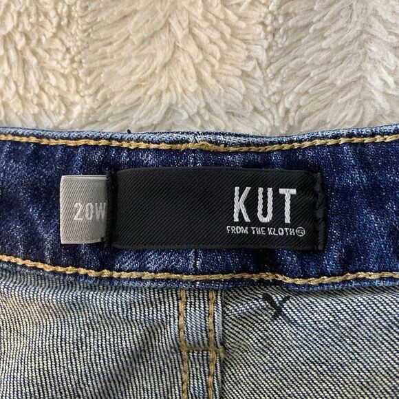Kut From The Kloth Gidget Fray Blue Denim Jean Short Cut off Shorts Women’s 20W - Picture 9 of 13